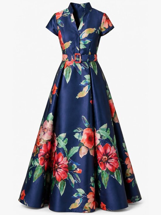 Adrianna Papell Dresses & Skirts - NWT Adrianna Papell Oversized Floral Mikado Gown – Couture-Inspired Formal Dress